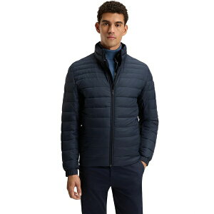 q[S{X Y WPbgu] AE^[ Men's Packable Slim-Fit Jacket Dark Blue