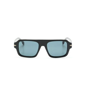 �{�X �����Y �T���O���X�E�A�C�E�F�A �A�N�Z�T���[ Rectangle-shape tinted sunglasses Black