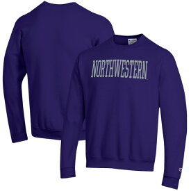 チャンピオン メンズ パーカー・スウェットシャツ アウター Northwestern Wildcats Champion Eco Powerblend Crewneck Pullover Sweatshirt Purple