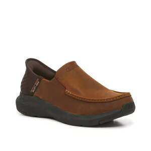 スケッチャーズ メンズ スリッポン・ローファー シューズ Hands Free Slip-Ins: Parson Slip-On Dark Brown