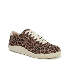 hN^[EV[ fB[X Xj[J[ V[Y Be True Sneaker - Women's Brown/Black Leopard Print Fabric