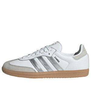 adidas �A�f�B�_�X ���f�B�[�X �X�j�[�J�[ �y(WMNS) adidas Samba OG 'White Silver Metallic Grey' JI2725�z �T�C�Y US_W_4.5
