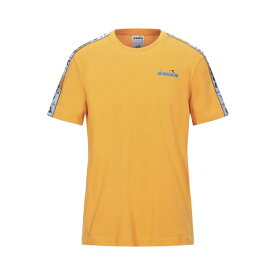 DIADORA ディアドラ Tシャツ トップス メンズ T-shirts Orange