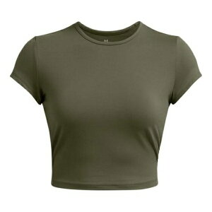 Under Armour A_[A[}[ fB[X Xj[J[ y(WMNS) Under Armour Meridian Baby T-shirt 'Olive Green' 1387729-390z TCY US_W_XL