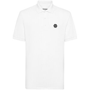 �t�B���b�v�v���C�� �����Y �|���V���c �g�b�v�X Gothic plein polo shirt White