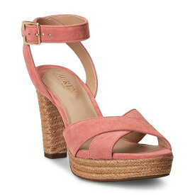 ラルフローレン レディース サンダル シューズ Women's Sasha Ankle-Strap Platform Dress Sandals Pink Mahogany