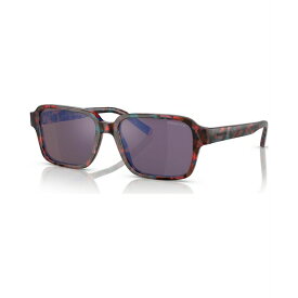 アーネット レディース サングラス＆アイウェア アクセサリー Unisex Sunglasses, AN430354-Z Mineral Red Blue Brown