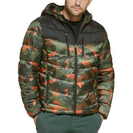 クラブルーム メンズ ジャケット＆ブルゾン アウター Men's Chevron Quilted Hooded Puffer Jacket, Created for Macy's Camouflage