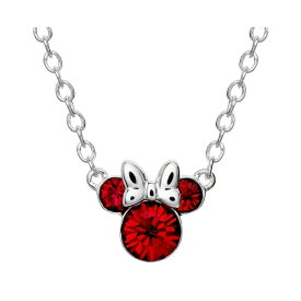 ディズニー レディース ネックレス・チョーカー・ペンダントトップ アクセサリー Minnie Mouse Birthstone Necklace July - ruby red