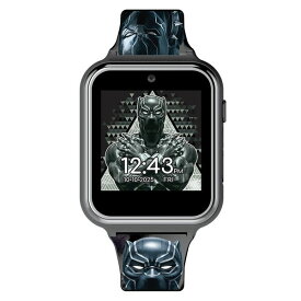 マーベル レディース 腕時計 アクセサリー Children's Black Panther Silicone Smart Watch 38mm Black