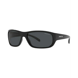 アーネット レディース サングラス＆アイウェア アクセサリー Unisex Sunglasses, AN4290 Uka-Uka 63 Black