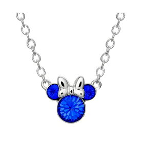 ディズニー レディース ネックレス・チョーカー・ペンダントトップ アクセサリー Minnie Mouse Birthstone Necklace September - sapphire blue