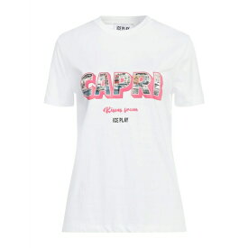 【送料無料】 アイス プレイ レディース Tシャツ トップス T-shirts White