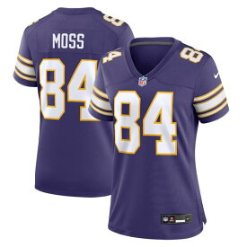 ナイキ レディース ユニフォーム トップス Randy Moss Minnesota Vikings Nike Women's Classic Retired Player Game Jersey Purple