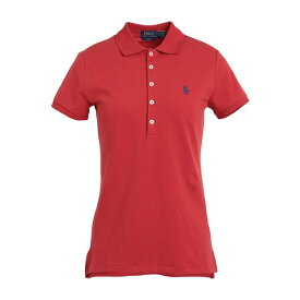 ラルフローレン レディース ポロシャツ トップス SLIM FIT STRETCH POLO SHIRT Red