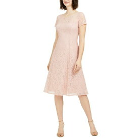 エス エル ファッションズ レディース ワンピース トップス Sequined Lace Midi Dress Light Pink/Rose