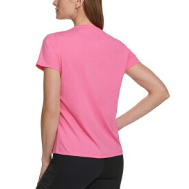 ダナ キャラン ニューヨーク レディース Tシャツ トップス Women's Cotton Embellished-Logo T-Shirt Azalea Pink