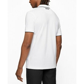 ヒューゴボス メンズ シャツ トップス Boss Men's Cotton-Blend Polo Shirt White