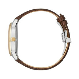 シチズン レディース 腕時計 アクセサリー Eco-Drive Men's Corso Brown Leather Strap Watch 40mm Rose Gold
