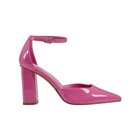 マークフィッシャー レディース パンプス シューズ Women's Demeter Adjustable Ankle Strap Dress Pumps Pink Patent - Faux Patent Leather