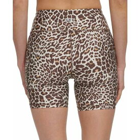 ダナ キャラン ニューヨーク レディース カジュアルパンツ ボトムス Women's Animal Print Mid Rise Bike Shorts Natural Cheetah