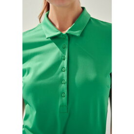 イングリッシュファクトリー レディース カットソー トップス Women's Sportswear Short Sleeve Stretched Top Green