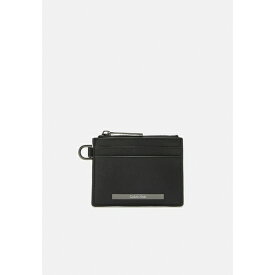 カルバンクライン レディース 財布 アクセサリー MODERN BAR CARDHOLDER ZIP UNISEX - Wallet - black