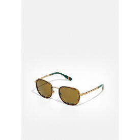 ラルフローレン レディース サングラス＆アイウェア アクセサリー UNISEX - Sunglasses - havana/antique gold/olive green
