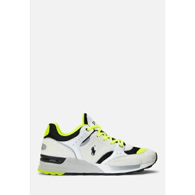 ラルフローレン メンズ スニーカー シューズ TRACKSTER 200 TOP - Trainers - white/black/yellow