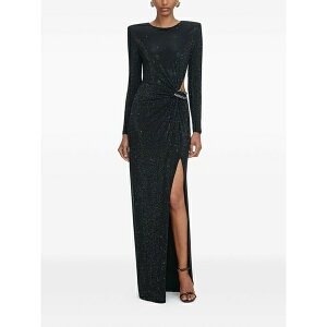 �Z���t�E�|�[�g���C�g ���f�B�[�X �����s�[�X �g�b�v�X Rhinestone-embellished maxi dress Black