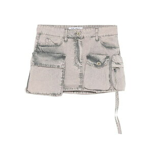 �W �A�e�B�R ���f�B�[�X �X�J�[�g �{�g���X Pocket-detailed cotton mini skirt Grey