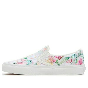 Vans oY fB[X Xj[J[ y(WMNS) Vans Classic Slip-On Shoes 'White Multicolor' VN0009Q7BMBz TCY US_5.5(22.5cm)