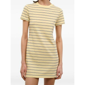 �X�e�D�h ���f�B�[�X �����s�[�X �g�b�v�X Wade striped mini dress Yellow