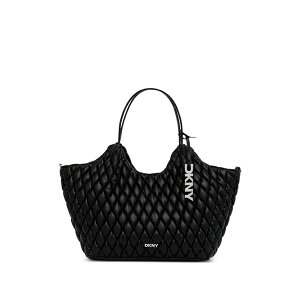 �_�i �L������ �j���[���[�N ���f�B�[�X �g�[�g�o�b�O �o�b�O Paula quilted logo-tag tote bag Black