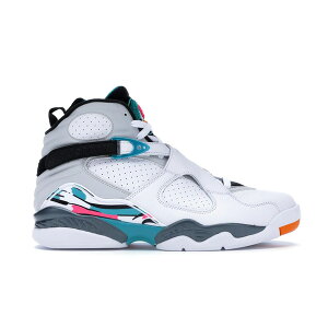 Jordan �W���[�_�� �����Y �X�j�[�J�[ �yJordan 8 Retro South Beach�z �T�C�Y US_7.5(25.5cm) White/White-Turbo Green-Neutral Grey