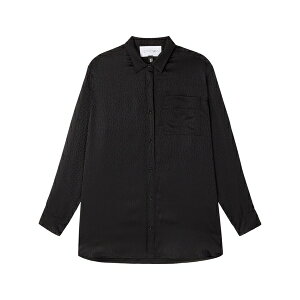 �G�[�[�b�g �t�@�N�g���[ ���f�B�[�X �V���c �g�b�v�X Lounge polka-dot jacquard shirt Black
