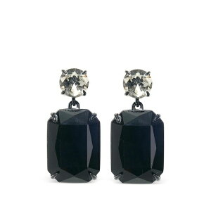 �L�������C�i�w���� ���f�B�[�X �s�A�X���C�������O �A�N�Z�T���[ Crystal riviere drop earrings Black