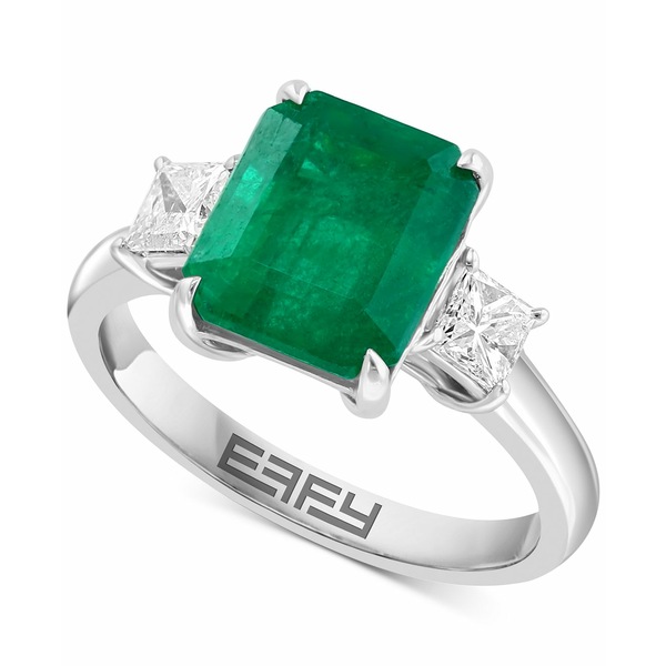 再入荷/予約販売!エフィー コレクション レディース リング アクセサリー EFFYreg; Emerald (2-7 ct.  Diamond (1 ct. Ring in 14k White Gold 14K White Gold