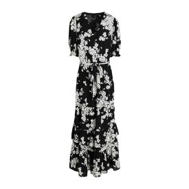 【送料無料】 ラルフローレン レディース ワンピース トップス FLORAL BELTED BUBBLE CREPE DRESS Black