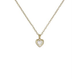 テッドベーカー レディース ネックレス・チョーカー・ペンダントトップ アクセサリー HANNELA: Crystal Heart Pendant Necklace For Women Gold