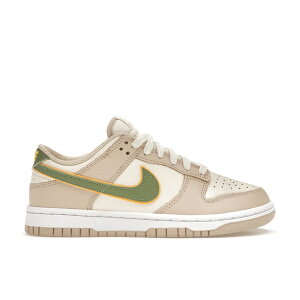 Nike �i�C�L ���f�B�[�X �X�j�[�J�[ �yNike Dunk Low Pale Ivory Oil Green (Women's)�z �T�C�Y US_6(23.0cm) Pale Ivory/Oil Green-White-Laser Orange-Sanddrift