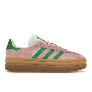 adidas �A�f�B�_�X ���f�B�[�X �X�j�[�J�[ �yadidas Gazelle Bold True Pink (Women's)�z �T�C�Y US_8.5(25.5cm) True Pink/Green/Cloud White