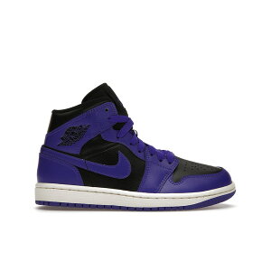 Jordan �W���[�_�� ���f�B�[�X �X�j�[�J�[ �yJordan 1 Mid Purple Black (Women's)�z �T�C�Y US_8.5(25.5cm) Black/Dark Concord-Sail