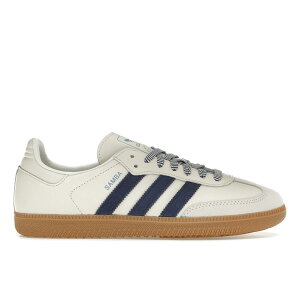 adidas �A�f�B�_�X ���f�B�[�X �X�j�[�J�[ �yadidas Samba Off White Dark Blue (Women's)�z �T�C�Y US_W_10.5 Off White/Dark Blue/Clear Sky