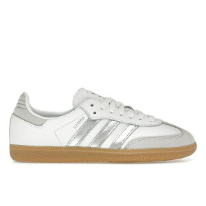adidas �A�f�B�_�X ���f�B�[�X �X�j�[�J�[ �yadidas Samba OG White Silver Metallic Grey (Women's)�z �T�C�Y US_8.5(25.5cm) Footwear White/Silver Metallic/Grey One