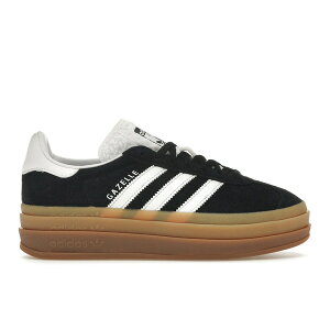adidas �A�f�B�_�X ���f�B�[�X �X�j�[�J�[ �yadidas Gazelle Bold Black White Gum (Women's)�z �T�C�Y US_W_10 Core Black/Cloud White/Cloud White