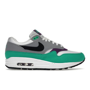 Nike �i�C�L ���f�B�[�X �X�j�[�J�[ �yNike Air Max 1 Clear Emerald (Women's)�z �T�C�Y US_8.5(25.5cm) White/Black-Wolf Grey-Clear Emerald