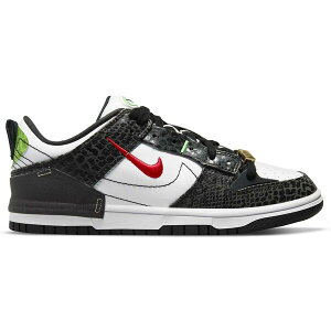 Nike �i�C�L ���f�B�[�X �X�j�[�J�[ �yNike Dunk Low Disrupt 2 Just Do It Snakeskin (Women's)�z �T�C�Y US_5.5(22.5cm) Whte/University Red-White-Green Strike-Blue Void