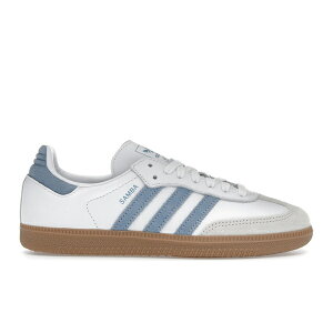 adidas �A�f�B�_�X ���f�B�[�X �X�j�[�J�[ �yadidas Samba OG White Alumina Ash Blue (Women's)�z �T�C�Y US_8.5(25.5cm) Cloud White/Alumina/Ash Blue