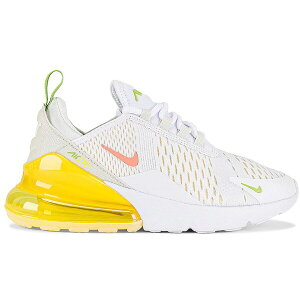 Nike �i�C�L ���f�B�[�X �X�j�[�J�[ �yNike Air Max 270 White Yellow Strike (Women's)�z �T�C�Y US_7.5(24.5cm) White/Crimson Bliss/Yellow Strike